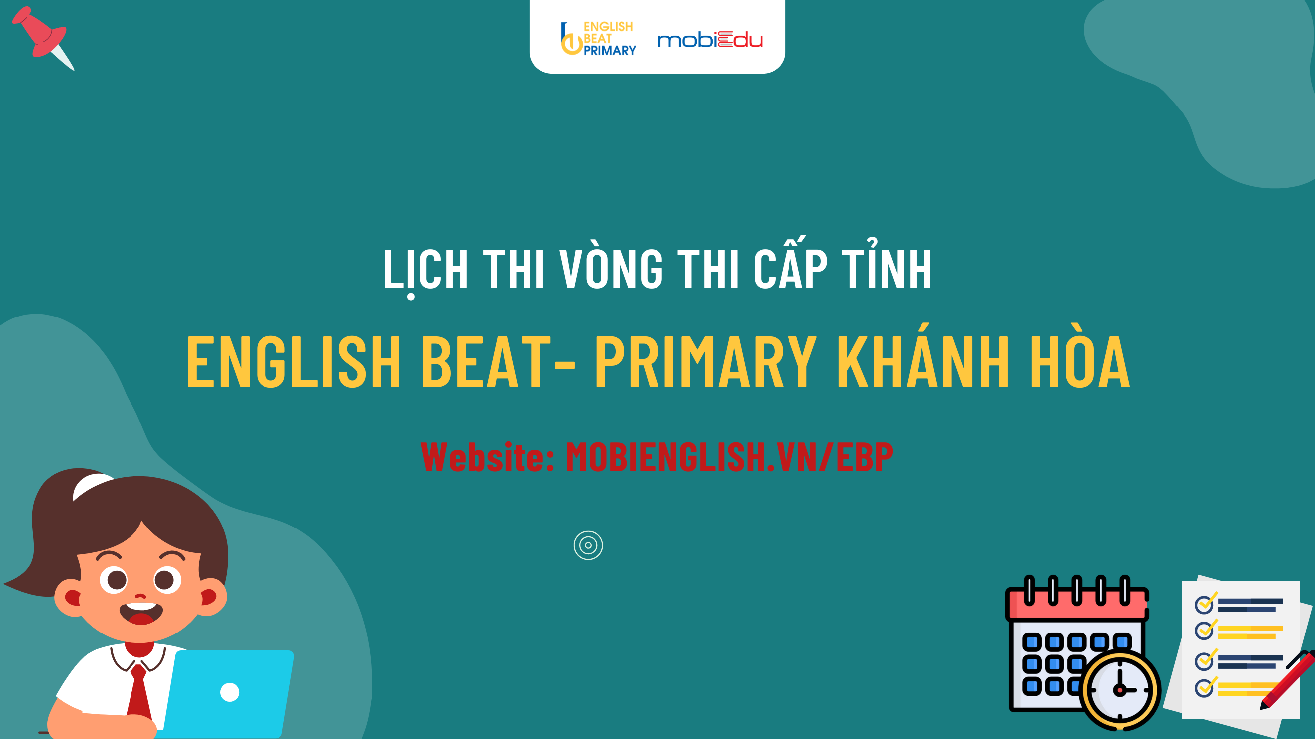 Lịch thi vòng Tỉnh sân chơi ENGLISH BEAT-PRIMARY KHÁNH HÒA