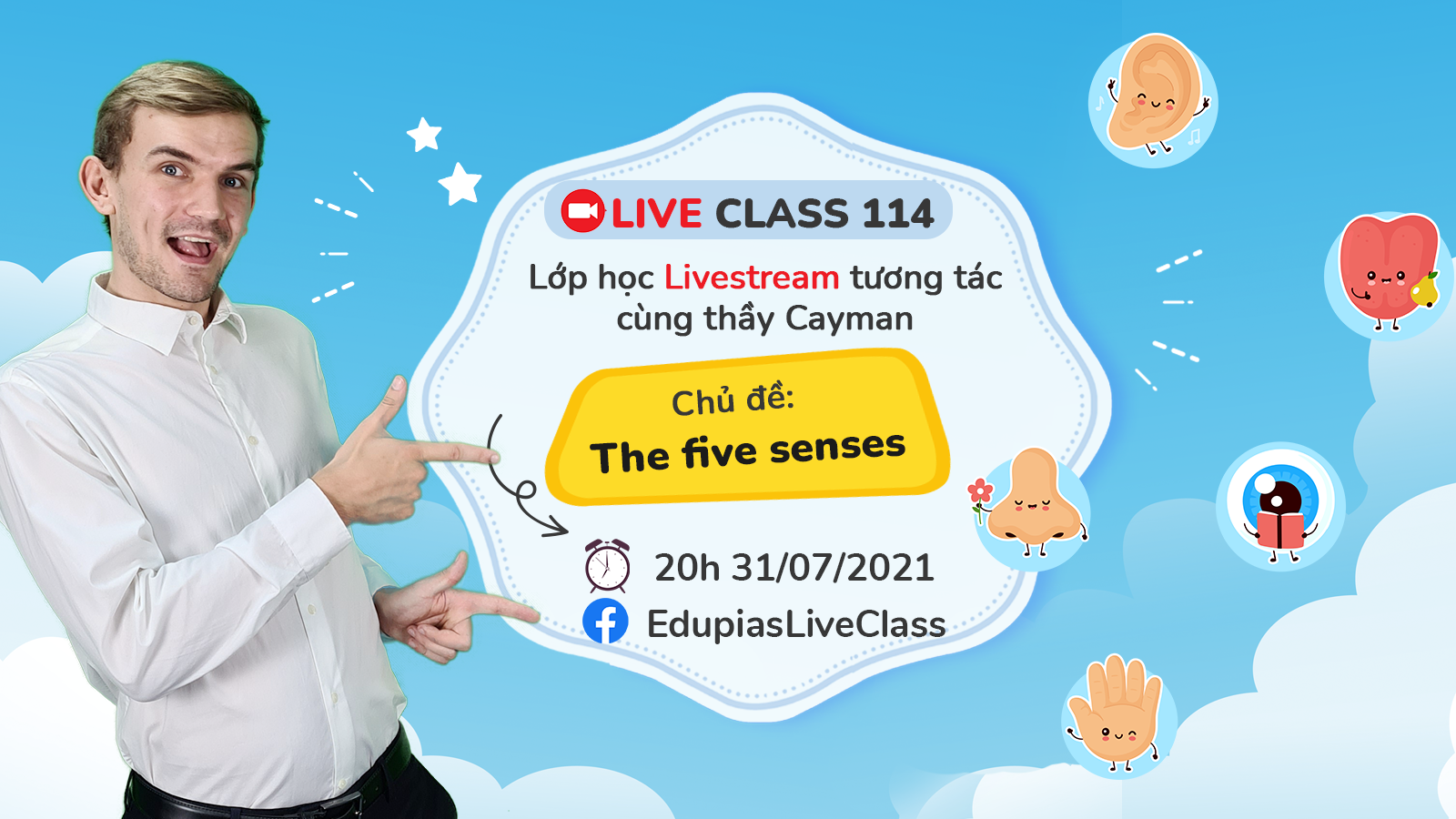 Live class tuần 114 - Chủ đề: The five senses