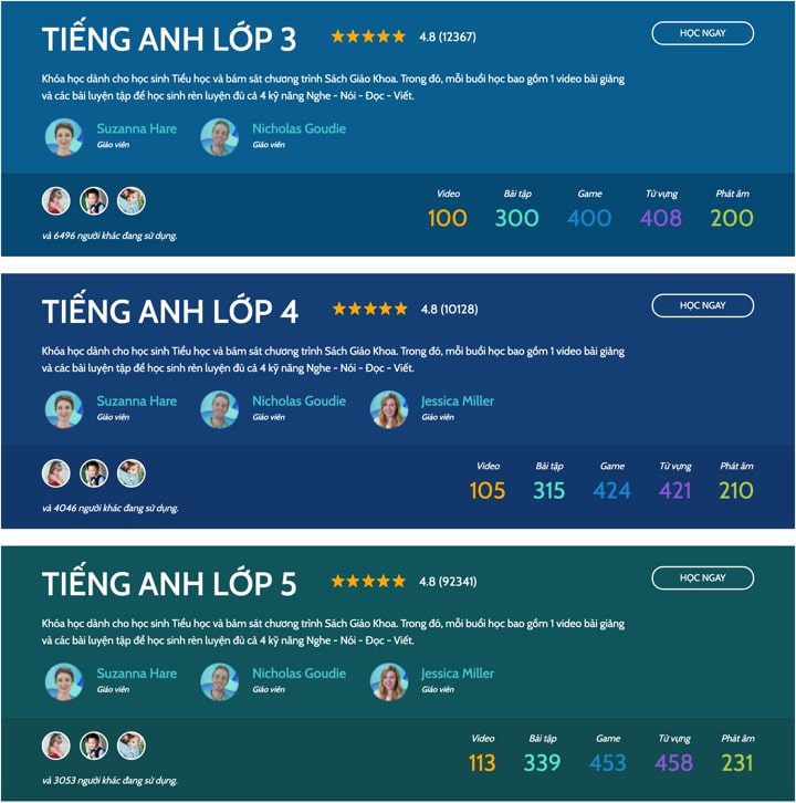 lựa chọn khóa học trên Edupia.vn