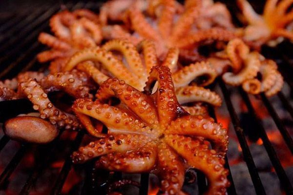 bạch tuộc nướng