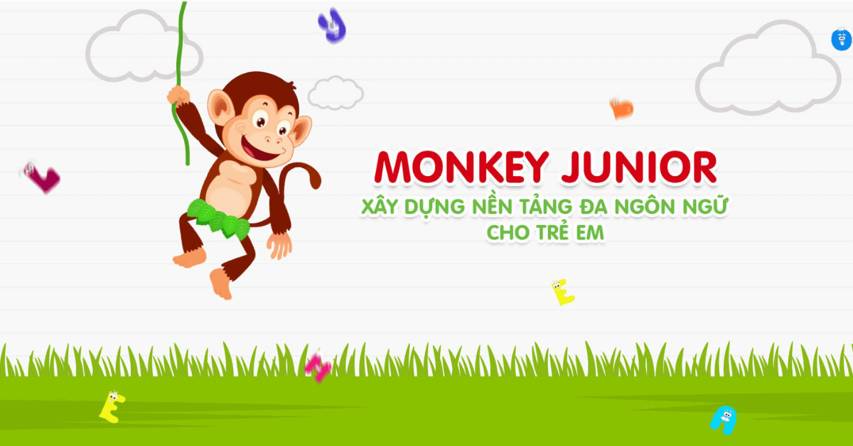 Phần mềm học tiếng Anh online trẻ em Monkey Junior 